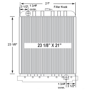 150002 - Kubota Hydro Seeder Radiator