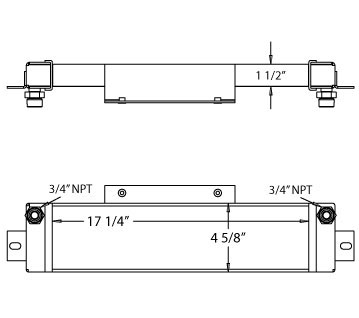 270018 - Clark Lift Truck Oil Cooler Oil Cooler