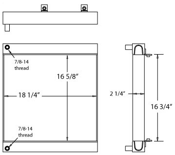 270042 - JCB Oil Cooler Oil Cooler