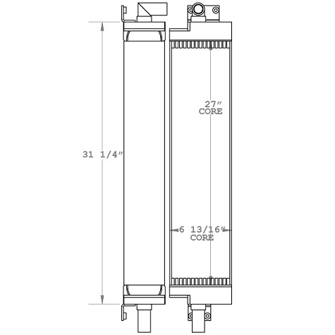 270046 - Case 855D Oil Cooler Oil Cooler