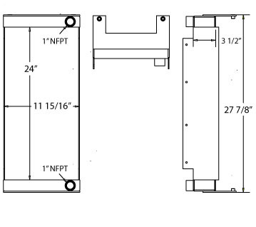 270054 - Johnson Street Sweeper Oil Cooler Oil Cooler