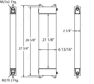 270065 - New Holland Skidsteer Oil Cooler Oil Cooler