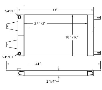 270077 - Sterling Dump Truck Oil Cooler Oil Cooler