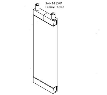 270082 - New Flyer Bus Transmission Oil Cooler Oil Cooler