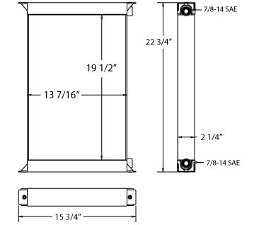 270124 - JCB 535 Loadall Oil Cooler