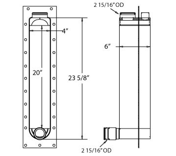 270125 - CAT Engine Oil Cooler Oil Cooler