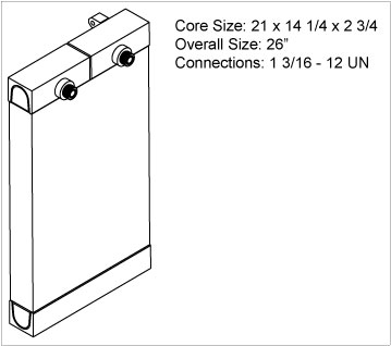 270154 - New Holland 8970 Oil Cooler (Part of 2900-22 Combination) Oil Cooler