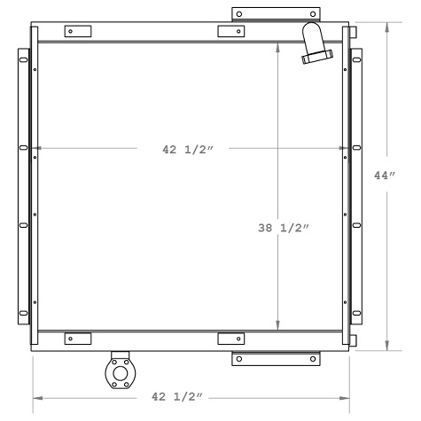 270176 - Terex 340 Excavator Oil Cooler Oil Cooler