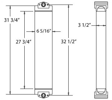 270181 - Komatsu WA150 Excavator Oil Cooler Oil Cooler