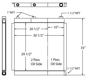 270205 - Industrial Oil Cooler Oil Cooler