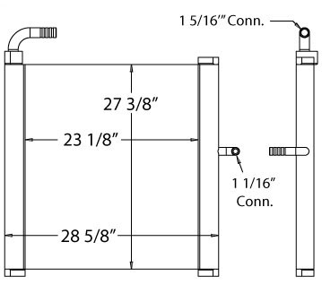 270207 - Grove Crane Oil Cooler Oil Cooler