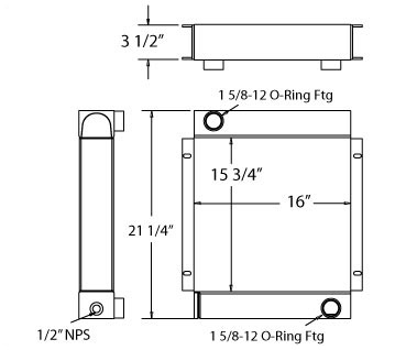 270211 - Industrial Oil Cooler Oil Cooler