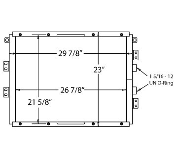 270237 - CATERPILLAR D5 Hydraulic Oil Cooler, D4C Oil Cooler