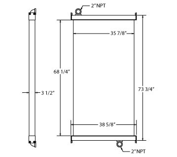 270243 - Manitowoc Crane Oil Cooler Oil Cooler