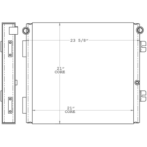 270257 - Caterpillar Oil Cooler.  Oil Cooler