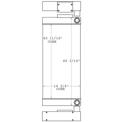 270282 - Caterpillar Oil Cooler 3126B, 963C Oil Cooler