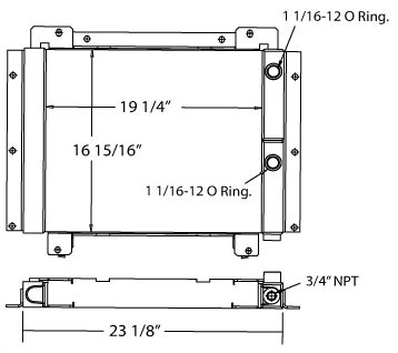 270307 - JLG Aerial Lift Cooler Oil Cooler