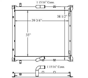 270309 - Caterpillar 330 Excavator Oil Cooler Oil Cooler