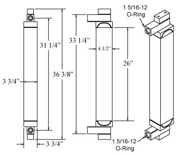 270318 - Gillig Transit Bus Oil Cooler Oil Cooler