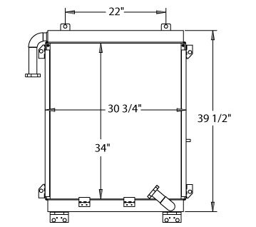 270323 - Komatsu Excavator Oil Cooler Oil Cooler