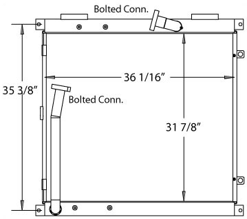 270328 - JCB J6330 OIL COOLER Oil Cooler