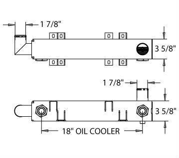 270336 - External Cooler Tank for Ford F-Series 1990-1999 Oil Cooler