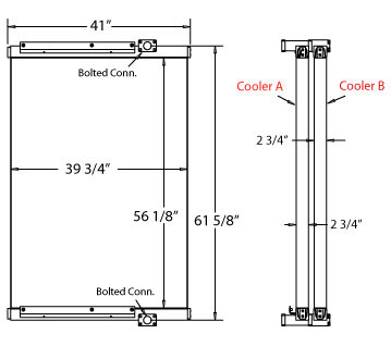 270359 - Caterpillar 365/374 Oil Cooler Oil Cooler