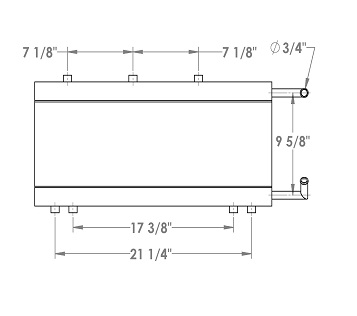 270372 - New Holland LW170 Wheel Loader Oil Cooler 4-99 to 12/2003 Oil Cooler