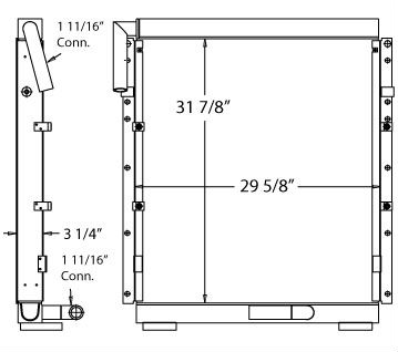 270373 - Kobelco Excavator Oil Cooler Oil Cooler