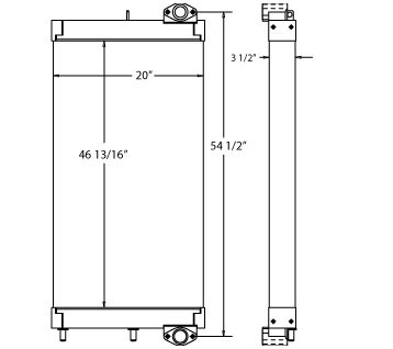 270386 - Komatsu Oil Cooler Part Oil Cooler