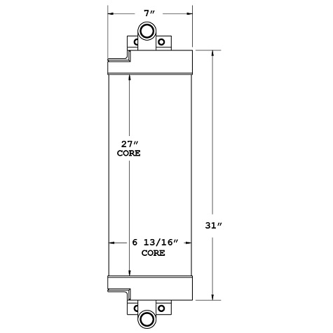 270389 - Case 850K Series 2 Dozer Oil Cooler Oil Cooler