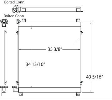 270396 - Komatsu PC300LC7 Oil Cooler Oil Cooler