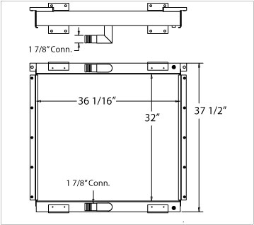 270413 - Link-Belt Drive Crane Oil Cooler Oil Cooler