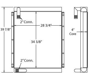 270429 - Link-Belt LS4300 Excavator Oil Cooler Oil Cooler