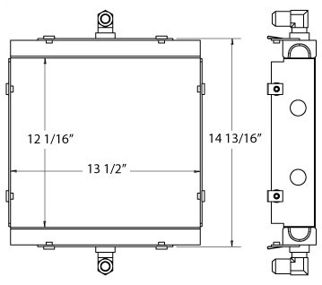 270437 - Diamond Hydraulic Air Compressor Oil Cooler