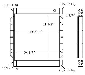 270438 - Loader Oil Cooler Oil Cooler