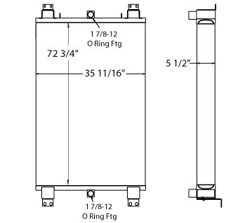 270439 - Ingersoll Rand Drill Rig T4W Oil Cooler