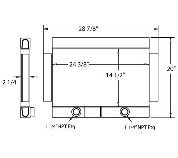 270440 - Loader Oil Cooler Oil Cooler