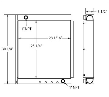 270448 - Industrial Oil Cooler Oil Cooler