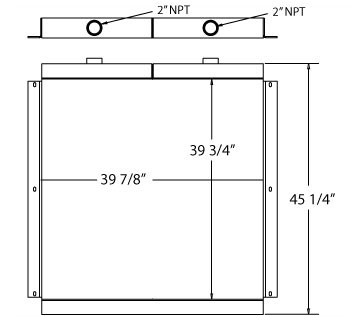 270449 - Oil Field Fracking Unit Hydraulic Oil Cooler Oil Cooler