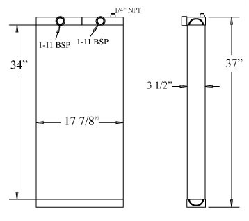 270460 - Atlas Copco Oil Cooler Oil Cooler