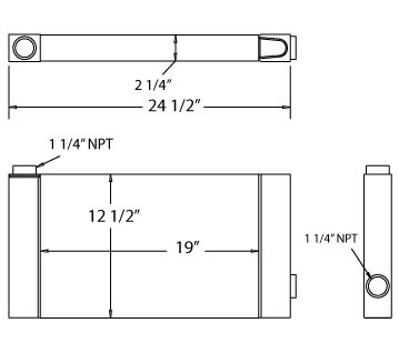 270465 - Air Compresser Oil Cooler Oil Cooler