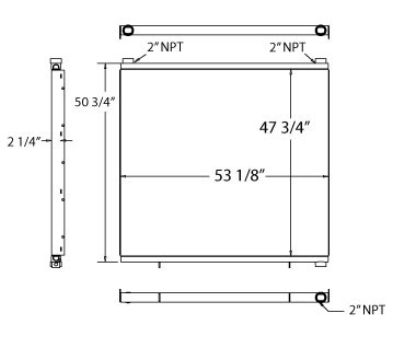 270467 - Gardner Denver Air Compresser Oil Cooler Oil Cooler