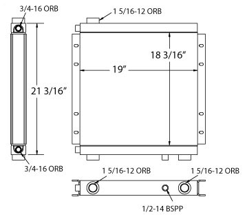 270470 - Elgin Broom Bear Sweeper Oil Cooler