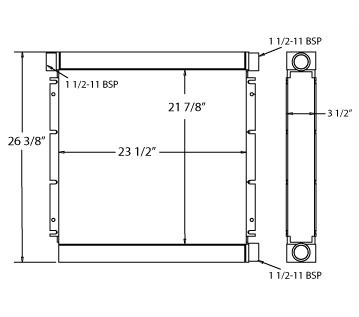 270476 - Industrial Oil Cooler Oil Cooler