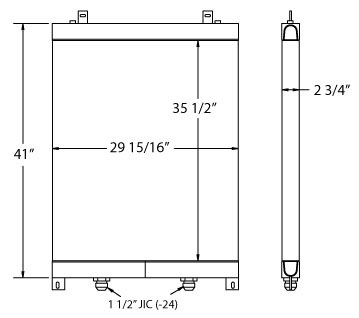 270482 - International Harvester / Hough H100 Loader Oil Cooler