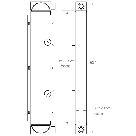 270495 - Bluebird Bus Oil Cooler Oil Cooler