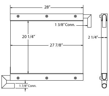 270496 - Hitachi / John Deere Oil Cooler Oil Cooler