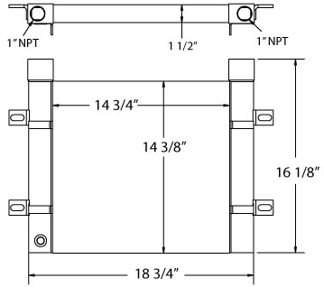 270498 - Industrial Oil Cooler Oil Cooler