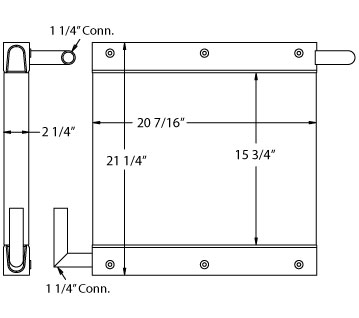 270500 - Industrial Oil Cooler Oil Cooler